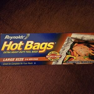 New Reynolds Hot Bags Large Size 3 Alum Bags 17x15 Inch